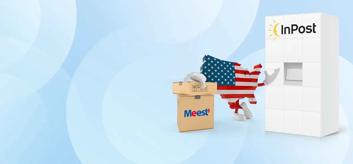 Send parcels to the USA from InPost Paczkomat parcel lockers